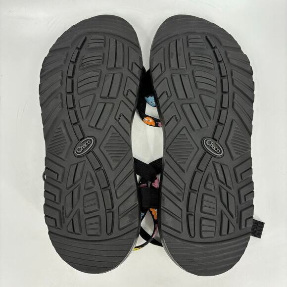 Chaco Z Men's Toe Loop Sandals Pac-Man Scaredy Ghost Black Size 12 - Picture 9 of 9